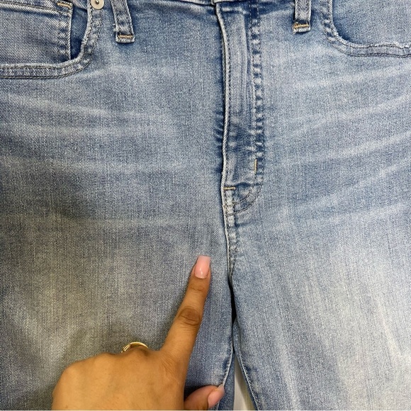Madewell Petite 10" High-Rise Skinny Jeans in Wheeler Wash Sz 28P - Picture 5 of 11
